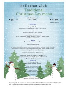 Christmas Day menu